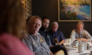 Jonathan Jarvis listens to community leaders in Maine in 2016.
