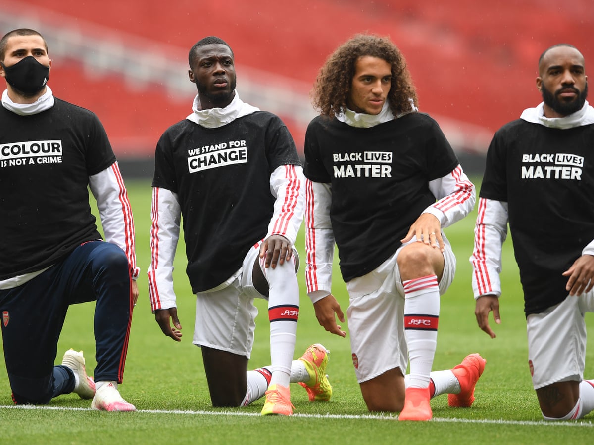Premier League player names to be replaced on shirts by Black Lives Matter  | Premier League | The Guardian
