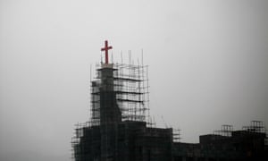 A church under construction in Wenzhou, Zhejiang province.