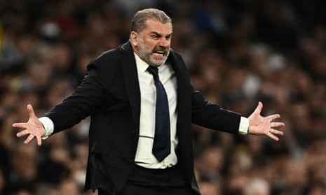 Postecoglou rages at 'fragile foundations' after Spurs fans cheer loss to Manchester City – video