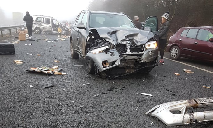 A40 crash: woman killed and several hurt in multiple car pile-up | UK news | The Guardian
