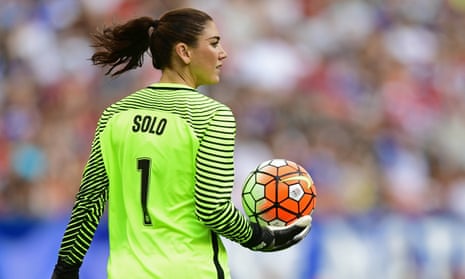 Hope Solo won the Golden Glove during last year’s World Cup.