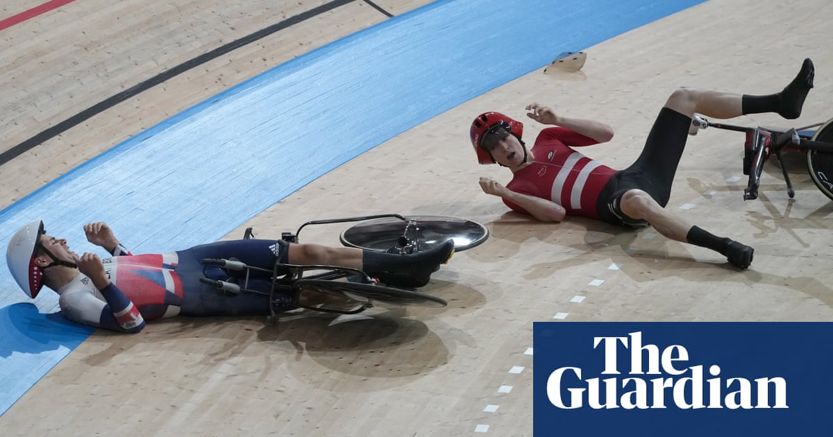 GB dethroned in men’s Olympic team pursuit amid Danish crash controversy