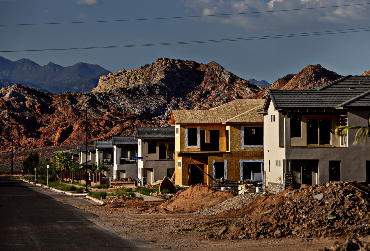 A new development being built outside of St George, Utah.