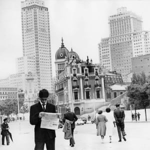 Skyscrapers in Madrid, Spain in 1959.