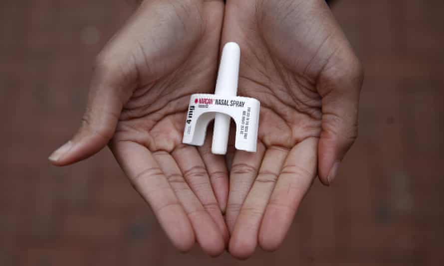 A Narcan nasal spray.