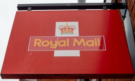 Royal Mail sign at a depot in Berkshire.