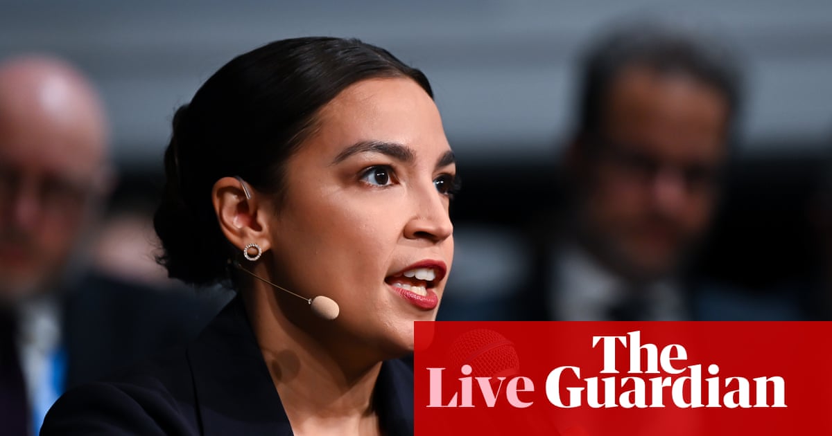 Unconditional US military aid to Israel ‘enabled a genocide in Gaza’, Alexandria Ocasio-Cortez says - live