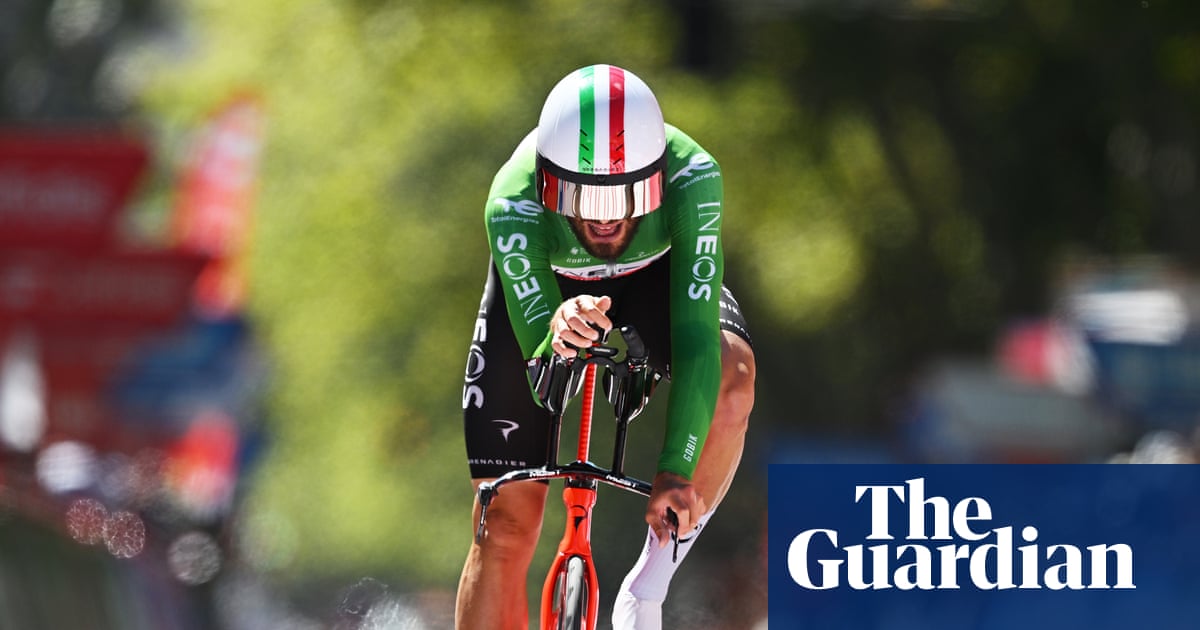 Vuelta a Espana: Ganna wins time-trial stage shortened after pro-Palestine protests