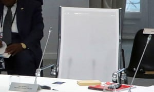 Donald Trump’s empty chair at the G7 talks on the climate emergency