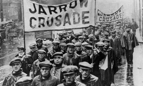 The Jarrow march, also known as the Jarrow crusade, 1936.