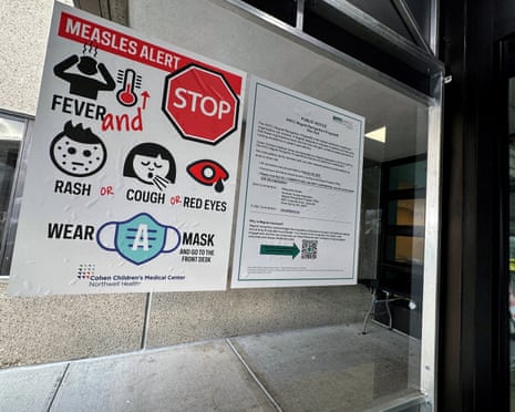 a measles alert sign