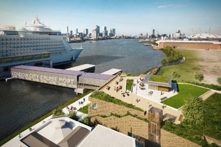 A huge new cruise ship terminal is planned for the River Thames.