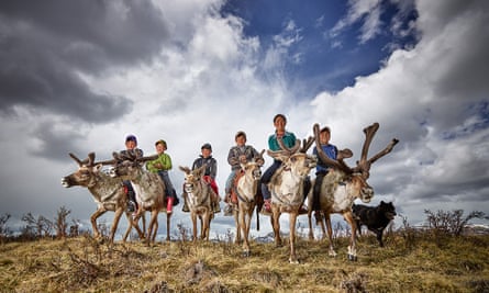 Young reindeer farmers in Mongolia, from the Sony World Photography Awards.