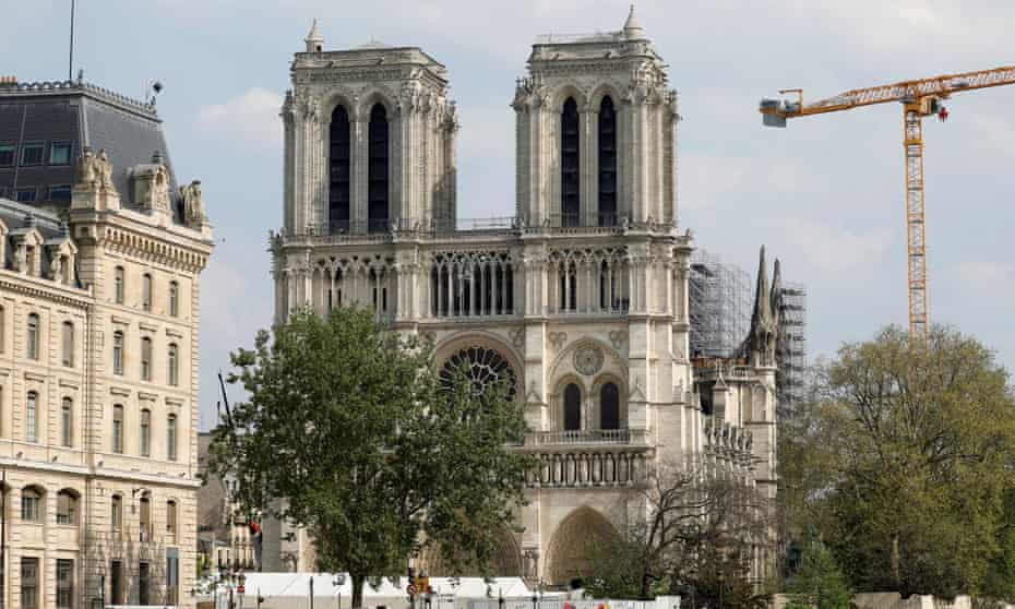 Work on Notre Dame was due to have begun in March, but was delayed by the lockdown.