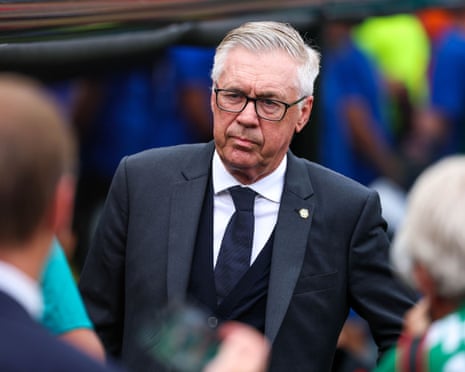 Carlo Ancelotti is calm and composed.