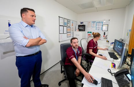 Wes Streeting visiting the Paddington Community Diagnostic Centre in Liverpool today.