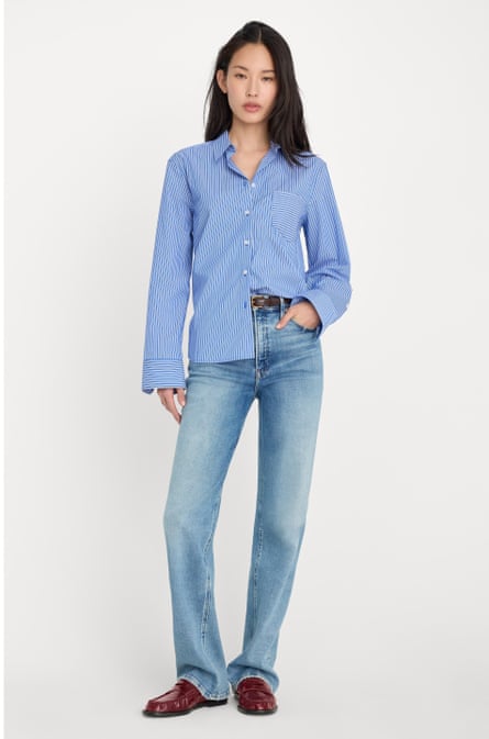 Good American Soft Tech Good True High Waist Straight Leg Jeans