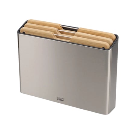 Joseph Joseph folio steel bamboo 3-piece chopping board set