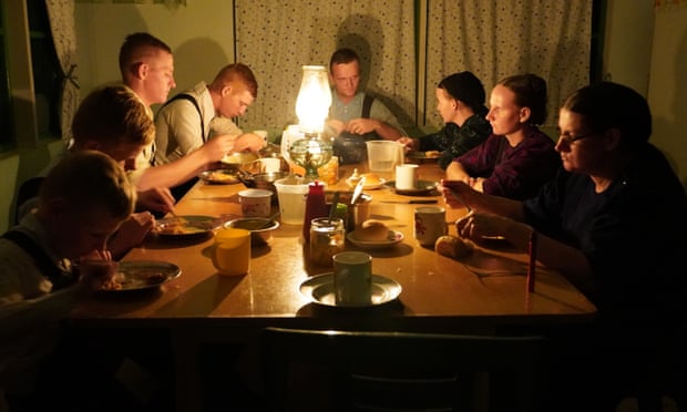 The evening meal at the Thiesen household.