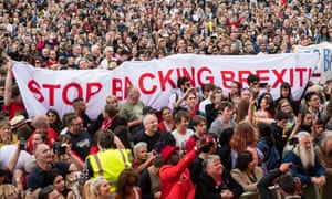 A banner is unfurled before Jeremy Corbyn’s address to the Labour Live event earlier this month.