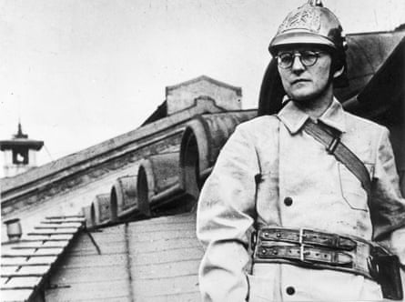Dmitri Shostakovich during the siege of Leningrad in 1941.