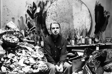 Francis Bacon at his studio, 1980.
