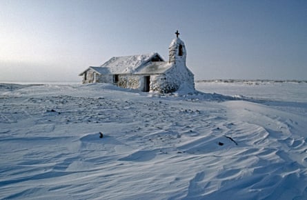 An abandoned church in Nunavut.