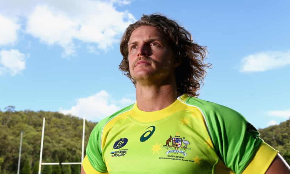 Nick Cummins poses for a portrait during an Australian Sevens training session at the Sydney Academy of Sport.