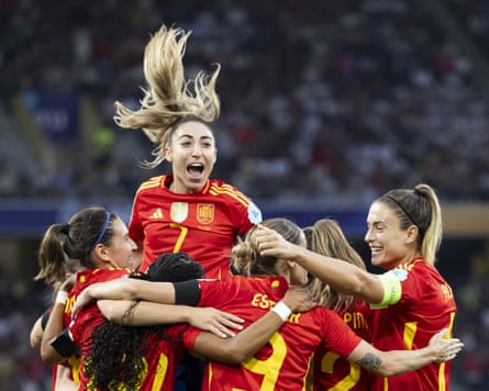 Spain celebrate