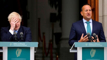 With Boris Johnson in Dublin, 2019.