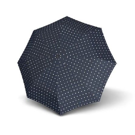 Knirps T.200 Medium Duomatic Folding Umbrella with UV Coating Kelly Dark Navy