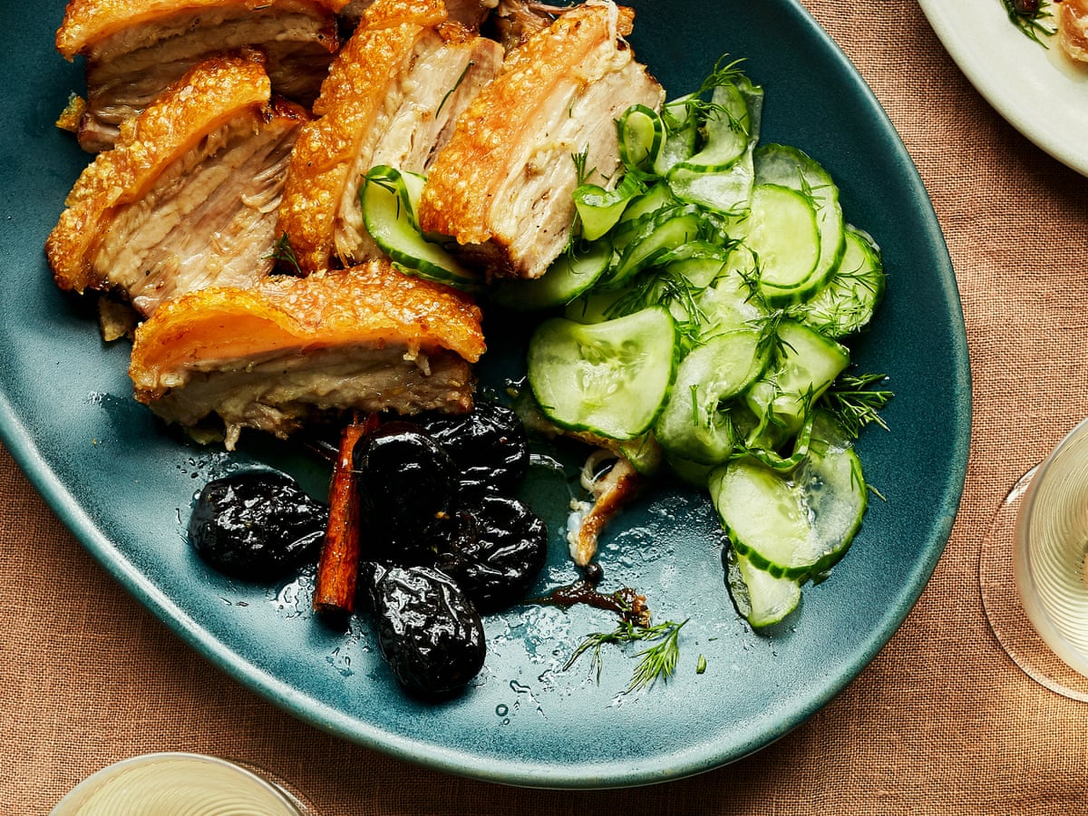 Danish roast pork, Dutch 'hot lightning' potatoes, Romanian bacon