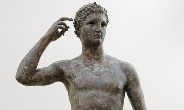 Also known as thhe ‘Getty bronze’, the statue was made by Greek sculptor Lysippos between 300 and 100 BC.