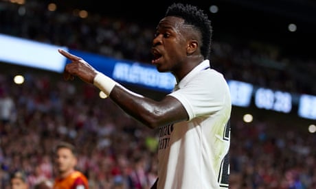 La Liga acts on racist abuse of Vinícius amid call for Atlético fans to be banned