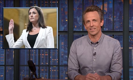 Seth Meyers: “This hearing really was shocking, and I genuinely did not think I had the capacity to be shocked anymore. Even Fox News seemed dazed and paralyzed by how devastating it was.”