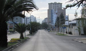A deserted street in Bolivia.