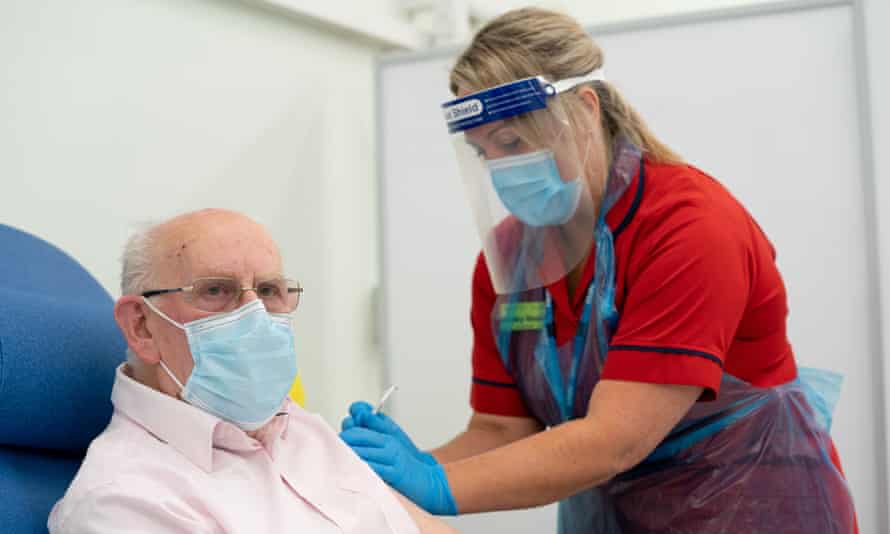 Coronavirus vaccinations began in the UK on Tuesday.