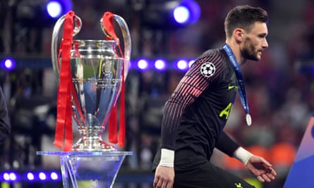 Hugo Lloris captained Tottenham in their Champions League final defeat against Liverpool in Madrid in 2019.