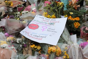 The Sarah Everard memorial on Clapham Common