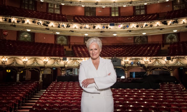 Glenn Close poses during a photocall for Sunset Boulevard, at the Coliseum theatre in London.