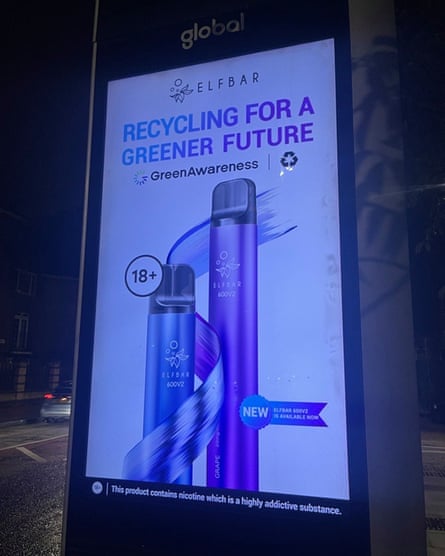 Elf Bar vape adverts banned in UK over 'greener' recycling claims | Vaping | The Guardian Elf Bar vape adverts banned in UK over 'greener' recycling claims | Vaping | The Guardian