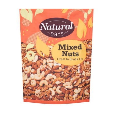 Packet of Natural Days mixed nuts
