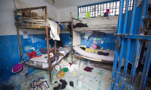 empty haiti prison cell after mass breakout