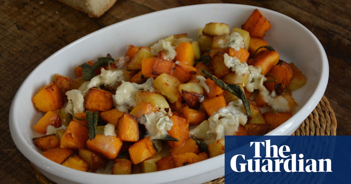 Rachel Roddy’s recipe for potato, pumpkin, sage and gorgonzola