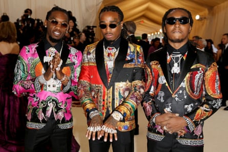 Migos au Met Gala 2018, (LR) Offset, Quavo et Takeoff