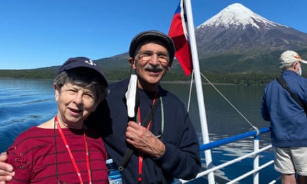 Janet Silver Ghent and Allen Podell were stuck aboard their South American cruise.