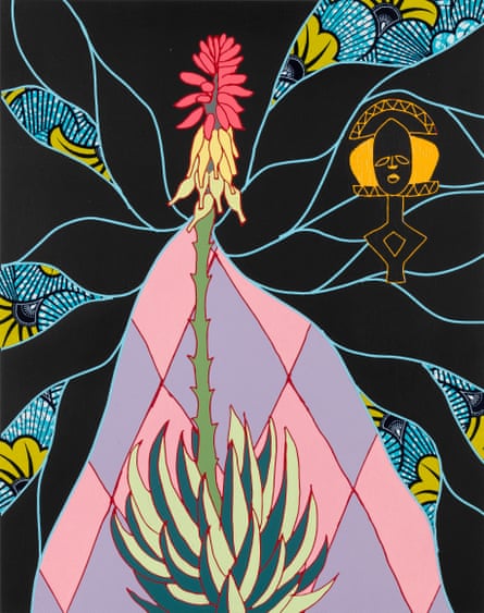 Yinka Shonibare’s African Flower Magic I.