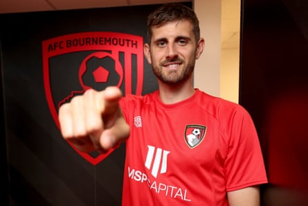 New Bournemouth arrival Jack Stephens was clearly not told it’s rude to point.