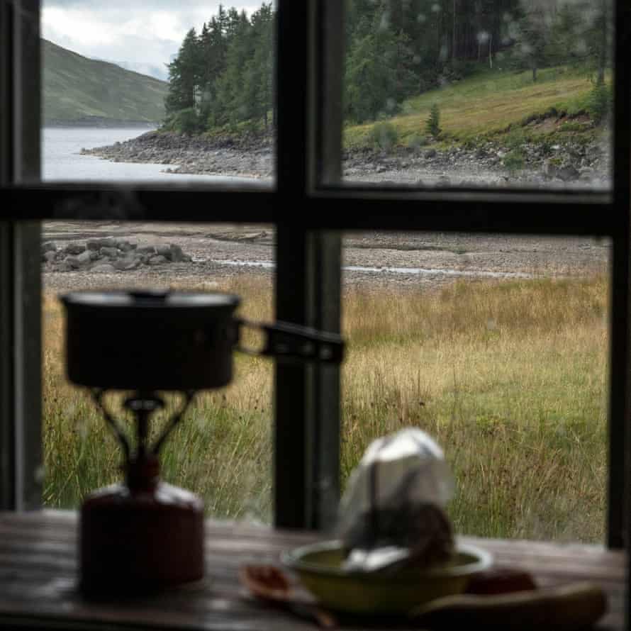 The view out to Loch Ericht